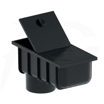 Osadnik/but  PVC firmy KROP kolor czarny